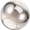 ABOOFAN Paralume Globo in Vetro Trasparente, Ricambio per Sospensione | Bordo Arrotondato, Apertura 70mm, Facile da Installare, Adatto a Molti Stili D'arredo per Lampada Appesa