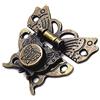 ODETOJOY 1Pc Bronzo Antico Farfalla Cabinet Chiusure Hasp Pad Chiusura di Blocco per Gioielli Scatola di Legno Cassa Cassa Retro Vintage Decorativo Mini Latch per Toolbox Regalo Valigia con Viti