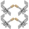 DECOMELODY Set Supporto per Lavabo Sottotop in Rame e Ferro Design Elegante, Clip di Montaggio Resistenti e Durevoli per Lavelli da Cucina e Bagno Colore Casuale