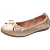 rismart Donna Danza Scivolare su Piatto Bowknot Elegante Morbido Ballerine Scarpe SN02829(Oro,40.5 EU)