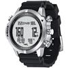 Domary Orologio Subacqueo da Uomo con Bussola Altimetro Barometro Termometro NDL Tempo 100M Cinturino in Silicone Acqua Cassa in Acciaio Inossidabile per Immersioni Sport all'Aria Aperta