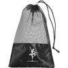 GARVALON Borsa per scarpe da ballo, organizer per scarpe da danza, portatile, in raso, chiusura a coulisse, nero, 27.00X16.50X0.22CM, per ballerini