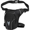 Flintronic Marsupio da gamba per moto, trekking, marsupio con cintura regolabile in vita e coscia, borsa multifunzione per sport, per uomini e donne, ciclismo, corsa, viaggi e pesca, Nero-C, One Size