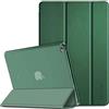 EasyAcc Custodia Compatibile con iPad Air 2, Cover Ultra Sottile in Pelle PU con Funzione di Auto Svegliati/Sonno Compatibile con iPad Air 2 2014 Modello A1566 / A1567(Verde Scuro)
