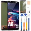 ARSSLY Schermo di ricambio per Galaxy A6 Plus+ 2018 LCD Display per Samsung Galaxy A6 Plus 2018 A605F A605FN A605G/DS A605GN/DS A605K Display LCD Digitalizer Touchscreen Assembly con Strumenti, Nero