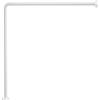 GEDY Telaio Tenda Doccia angolare Bianco, Misure: 80X80 CM, Lunghezze Tubi Sono rifilabili, Adatto a Tende Larghe dai 180cm ai 240cm, Asta Doccia in Acciaio, Design R&S Gedy, 2 Anni di Garanzia
