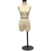DE-LIANG Mezza scala in fibra di vetro cucito vestito, anatomico miniatura raccordo manichino busto per drappeggio, pinnable dressform | manichino sarto, strumento da cucito, design tessuto sartoriale