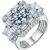 Jpltlvy Fascia con zirconia cubica dal taglio geometrico, design Art Deco, gioiello da donna per ricordo, occasione, 12