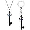 Jpltlvy Keyblade - Collana con ciondolo a forma di cuore, simbolo di arma, doppio uso, regalo per giocatori