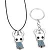 Jpltlvy Collana con ciondolo a forma di cavaliere silenzioso, gioco indie, doppio uso, stile gotico, regalo per giocatori