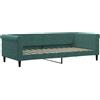vidaXL Letto da giorno verde scuro 90x200 cm in velluto