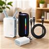 Northio Set di tecnologia di rete Wi-Fi 6 (4 pezzi) - Adattatore USB, cavo USB-C, altoparlante RGB e ripetitore di segnale mesh
