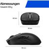 HP Mouse Wireless 705, adatta sia ai destrorsi che ai mancini, con connessione Bluetooth e USB Type-A, 6000 DPI, colore nero