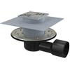 Alcaplast Scarico a pavimento per doccia, orizzontale, in acciaio inox, DN 50, sifone