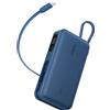 Belkin UltraCharge Power Bank 10000mAh con Cavo USB-C e Display - Blu