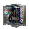 Noua Vision ZK900 | Case PC Gaming ATX Mid Tower | Ventola PWM ARGB | Struttura Doppia Camera | Supporto Raffreddamento Liquido 360 mm | Compatibile Back-Connect MB, Nero