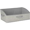 Cozary Scatole Portaoggetti 28L,1Pcs Cubo Portaoggetti Pieghevole in tessuto 50x28.5x20cm, con Maniglia,Grande Contenitore per Vestiti,Armadio,Giocattoli, libri e Guardaroba