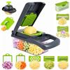 Carehabi Tagliaverdure Multifunzione, Mandolina 7 Lame con Contenitore