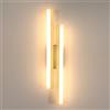 DELIPOP Applique da Parete Interno, 18W Lampada da Parete Oro 3000K