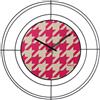 ARTI E MESTIERI orologio da parete NUDO PICCOLO PIED DE POULE MAGENTA - 0OR2684C40