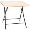 Generico Tavolo Pieghevole Effetto Legno Dimensione cm 80x80