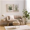 Generico Panca 2 Posti Naova in Tessuto Beige Dimensione 126 cm