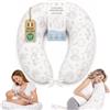 Cuscino Gravidanza e Allattamento in Fiocco di Memory Foam Federa Ipoallergenica