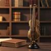 Statuetta Di Violino Dorato, Decorazione Da Tavolo Con Base, Ideale Per Amanti