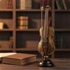 Statuetta Di Violino Dorato, Decorazione Da Tavolo Con Base, Ideale Per