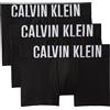 Calvin Klein Trunk 3Pk 000Nb3608A, Boxer, Uomo, Nero (Black/Black/Black), XL