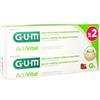 SUNSTAR ITALIANA Srl GUM ACTIVITAL DENTIFRICIO GEL USO QUOTIDIANO Per la protezione di denti e gengive bipack 2x75ml