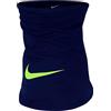 Nike Dri-FIT - Sciarpa invernale Warrior, Blu - Verde chiaro