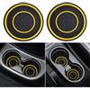 Hummcqit Sottobicchieri per portabicchieri per auto, 6 cm, antiscivolo, antiurto, in plastica, isolanti, sottobicchieri, inserto per portabicchieri, accessori universali per interni auto, adatti per la maggior