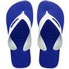 Havaianas Kids Max Bambini e ragazzi FlipFlop Marine Blue/White 23 EU