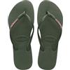 Havaianas Slim Logo Donna FlipFlop Green 33 EU