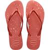 Havaianas Slim Gloss Donna FlipFlop Ballet Rose/Golden Blush 33 EU