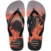 Havaianas Top Surfer I Uomo Infradito Grigio acciaio/ Nero/ Arancione tramonto 39/40 EU