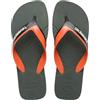 Havaianas Dual Uomo FlipFlop Green Olive/Green Olive 37 EU