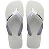 Havaianas Dual Uomo FlipFlop White/Ice Grey 37 EU