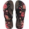 Havaianas Slim Organic, Infradito Donna, Nero, 33/34 EU