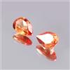 AAA Naturale Ceylon Padparadscha Zaffiro Pera Gemma Taglio Combinato Paio 6x4 MM