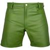Fatto a mano Boxer da uomo di design in vera pelle di agnello verde puro elegante fatto...