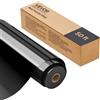 VEVOR Foglio di Rotolo Vinile Termoadesivo per Tessuti 304,8 x 15240 mm, Pellicola per Plotter in Vinile a Trasferimento Termico per Macchine da Taglio, per Magliette Cuscini Cappelli, HTV, Nero