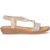TOO LIKE Sandalo Con Strass Gold - Donna - Gold