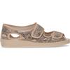 EMANUELA Sandalo In Tessuto Beige Snake - Donna - Beige Snake