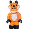Manhattan Toy Lego Minifigure Volpe Costume Ragazza 22,9 cm Personaggio Peluche