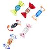RORPOIR Decorazioni di Caramelle Artificiali in Vetro di Murano, Set 6 Pezzi Colorati Fatti a Mano per Eventi, Matrimoni e Addobbi Natalizi
