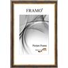 FRAMO Cornice foto barocco 15 x 20 cm in legno massello | Blu Dorato | Colore/dimensione selezionabile | Cornice antica d'epoca retrò N°056