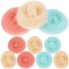 BETOOKY Spugnette Abrasive per Piatti 10 Pezzi, Pagliette Riutilizzabili Antigraffio in Plastica Colorata, Pulizia Precisa per Stoviglie, Ciotole e Bacchette, per Uso Colore Casuale
