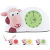 ZAZU Orologio Sam Agneau - Orologio da allenamento per il sonno e la luce notturna per bambini | Sveglia luminosa | Aiuta il tuo bambino a imparare quando svegliarsi | Luminosità regolabile |